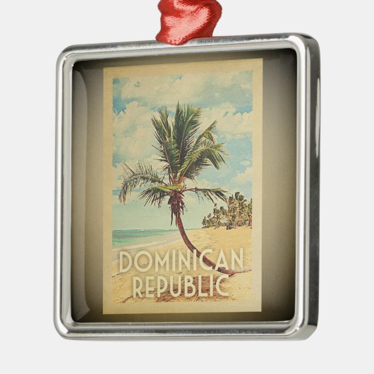 Dominicaanse Republiek Vintage Travel Ornament (Links)