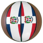 Dominicaanse Republiek vlag Basketball Basketbal (Verticaal)