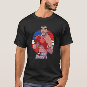 Dominicaanse Republiek Vlag Boxing Latino Boxe T-shirt