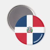 Dominicaanse Republiek - Vlag charmerend patriotti Magneet (Voorkant / Achterkant)