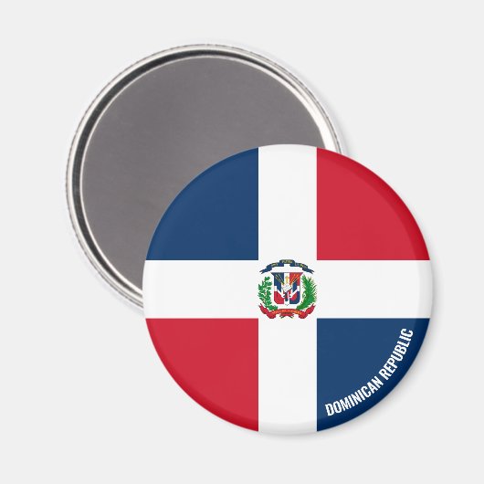 Dominicaanse Republiek - Vlag charmerend patriotti Magneet (Voorkant / Achterkant)