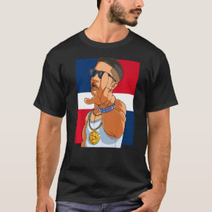 Dominicaanse Republiek vlag Dimelo Ke Lo Ke Proud T-shirt