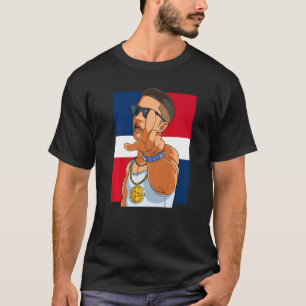 Dominicaanse Republiek vlag Dimelo Ke Lo Ke Proud T-shirt