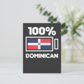 Dominicaanse Republiek, Vlag Dominicaanse Masterla Briefkaart (Staand voorkant)