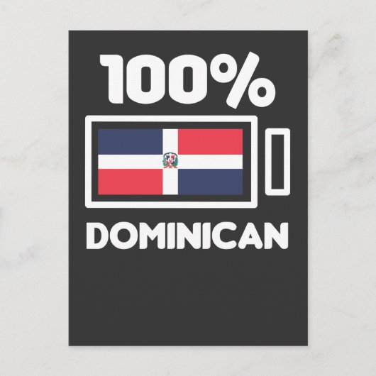 Dominicaanse Republiek, Vlag Dominicaanse Masterla Briefkaart (Voorkant)