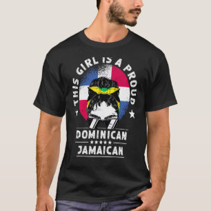 Dominicaanse Republiek vlag Jamaica Grown Women Gi T-shirt