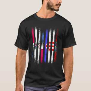 Dominicaanse Republiek vlag Kroatië Groenlandvlag T-shirt