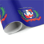 Dominicaanse Republiek vlag kuif Cadeaupapier (Rol Hoek)