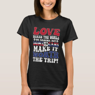 Dominicaanse Republiek Vlag Mannen & Vrouwen Schat T-shirt