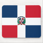Dominicaanse Republiek Vlag Mousepad Muismat<br><div class="desc">Mousepad met de nationale vlag van de Dominicaanse Republiek. Mousepad con la Bandera de la República Dominicana.</div>