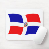 Dominicaanse Republiek Vlag Mousepad Muismat (Met muis)