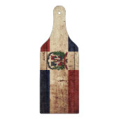 Dominicaanse Republiek Vlag op oude houten graan Snijplank (Voorkant)