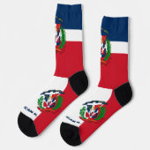 Dominicaanse Republiek - Vlag patriottisch , duurz Sokken (Links)