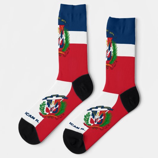 Dominicaanse Republiek - Vlag patriottisch , duurz Sokken (Links)