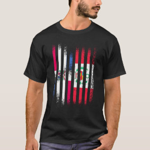 Dominicaanse Republiek vlag Peru Groen land vlag S T-shirt
