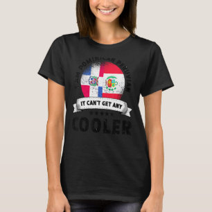 Dominicaanse Republiek Vlag Peru Groen Patriot Lan T-shirt