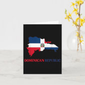 Dominicaanse Republiek Vlag Reis Souvenir Dominica Kaart (Gele Bloem)