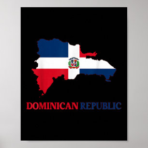 Dominicaanse Republiek Vlag Reis Souvenir Dominica Poster