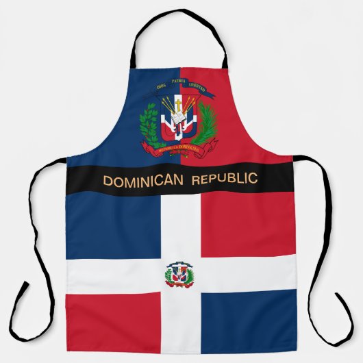 Dominicaanse Republiek Vlag Schort, Chefs keuken Schort (Voorkant)