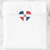 Dominicaanse Republiek - Vlag ter plekke Patriotti Hart Sticker (Tas)