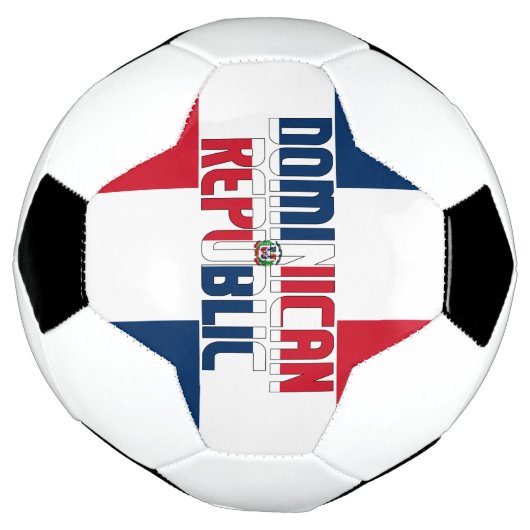 Dominicaanse Republiek Vlag Tricolor Patriotic  Voetbal (Gedraaid)