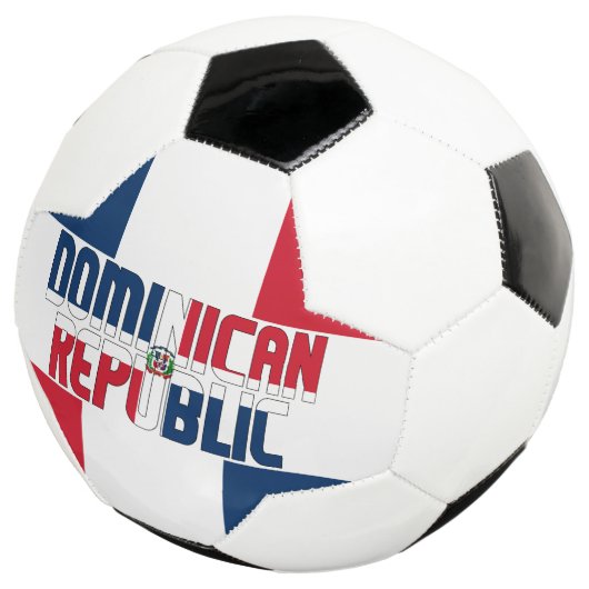 Dominicaanse Republiek Vlag Tricolor Patriotic  Voetbal (Drie kwart)