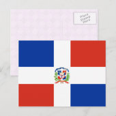 Dominicaanse Republiek - Vlag van hoge kwaliteit Briefkaart (Voorkant / Achterkant)