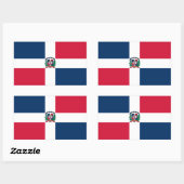 Dominicaanse Republiek - vlaggen - ticker Rechthoekige Sticker (Vel)