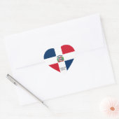 Dominicaanse Republiek - vlagpatriottisch Hart Sticker (Envelop)