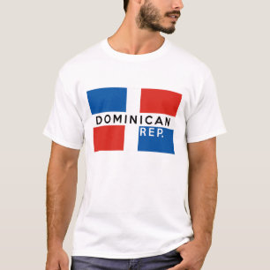 dominicaanse republiek - vlagsymbool naam tekst t-shirt