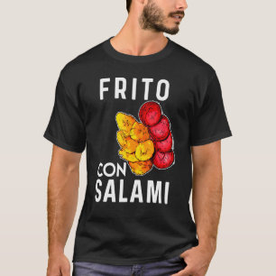 Dominicaanse Republiek Voedsel van Frito Con Salam T-shirt