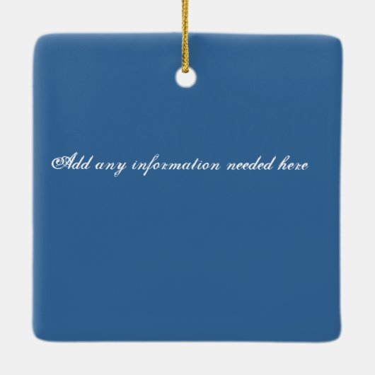 Dominicaanse Republiek wanneer ik hier ben thuis . Keramisch Ornament (Achterkant)