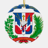 Dominicaanse Republiek wapenstilstand Keramisch Ornament (Voorkant)