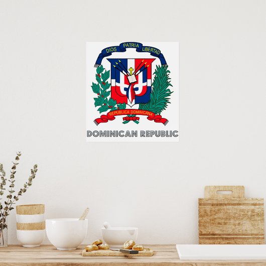 Dominicaanse Republiek wapenstilstand Poster (Keuken)