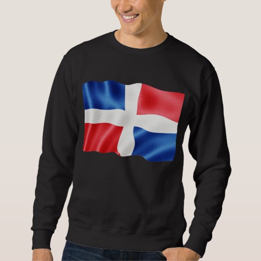 Dominicaanse Republiek Waving Trui (Voorkant)