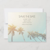 Dominicaanse Republiek Wedding Save the Date Aankondiging (Achterkant)