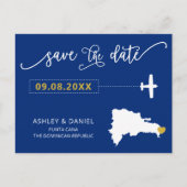Dominicaanse Republiek Wedding Save the Date Kaart (Voorkant)
