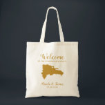 Dominicaanse Republiek Wedding Welkomsttas voor ga Tote Bag<br><div class="desc">Het weekend van de bruiloft heet cadeautas voor gasten uit de stad voor je bruiloft,  met afbeelding van de Dominicaanse Republiek. Vul tas met je favoriete godies.</div>
