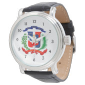 Dominicaanse Republiek - Zegel - vlag - symbool T- Horloge (Gekanteld)