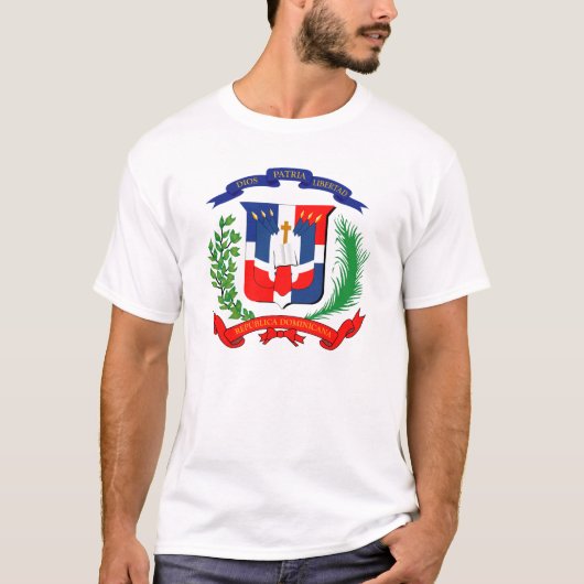 Dominicaanse Republiek - Zegel - vlag - symbool T-shirt (Voorkant)
