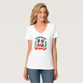 Dominicaanse Republiek - Zegel - Vlag - Symbool T-shirt (Voorkant volledig)