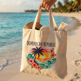 Dominicaanse Republiek Zwaar Materieel Grote Tote Bag