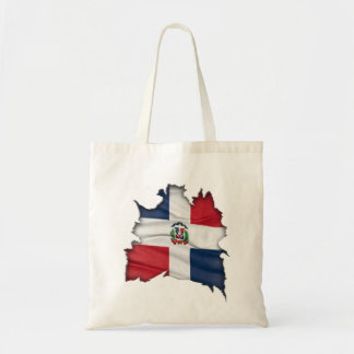 Dominicaanse Republikeinse vlag onderaan Tote Bag