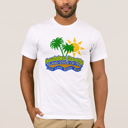 Dominicaanse staat van shirt - kies stijl (Voorkant)