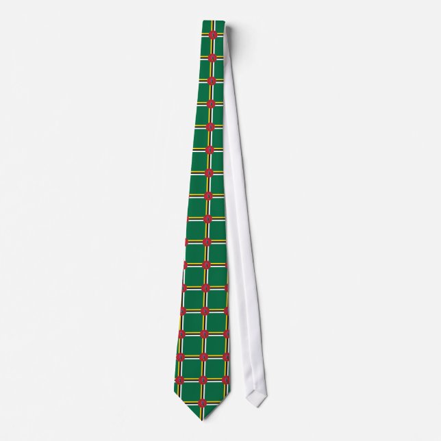 Dominicaanse stropdas van het vlagpatroon (Voorkant)