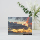 Dominicaanse Sunset Briefkaart (Staand voorkant)