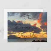 Dominicaanse Sunset Briefkaart (Voorkant / Achterkant)