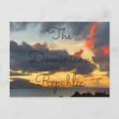 Dominicaanse Sunset Briefkaart (Voorkant)