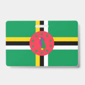 Dominicaanse vlag badge (Achterkant)