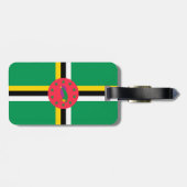Dominicaanse vlag bagagelabel (Achterkant horizontaal)